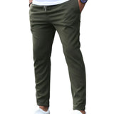 STRETCH COTTON TROUSERS FOR MEN