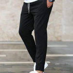 STRETCH COTTON TROUSERS FOR MEN