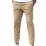 STRETCH COTTON TROUSERS FOR MEN
