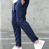 STRETCH COTTON TROUSERS FOR MEN