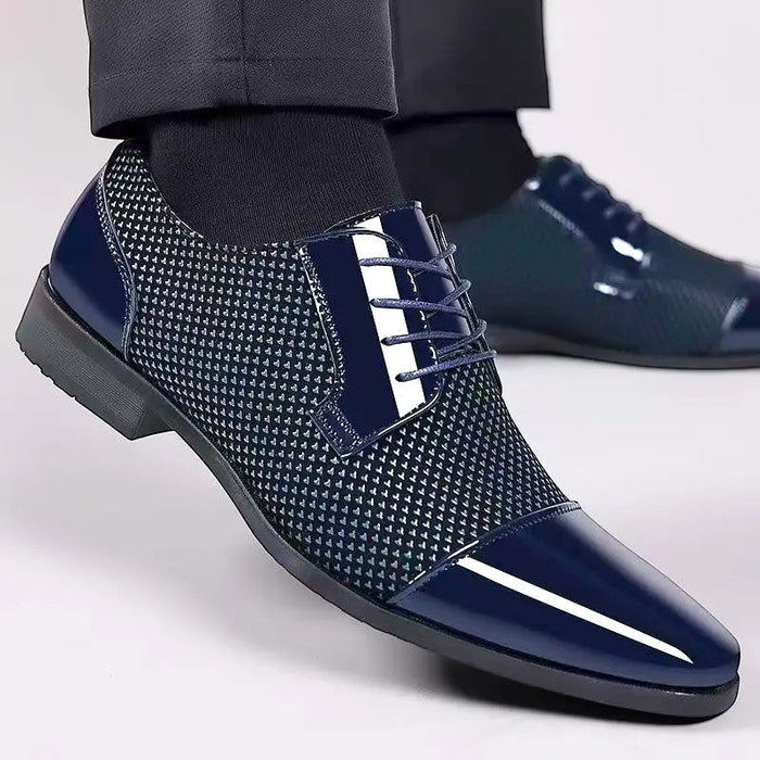 PATENT CAP TOE OXFORD FOR MEN