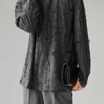 Veil Distressed Long Sleeve Shirt