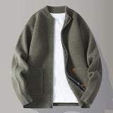 RIBBED KNIT JACKET FOR MEN
