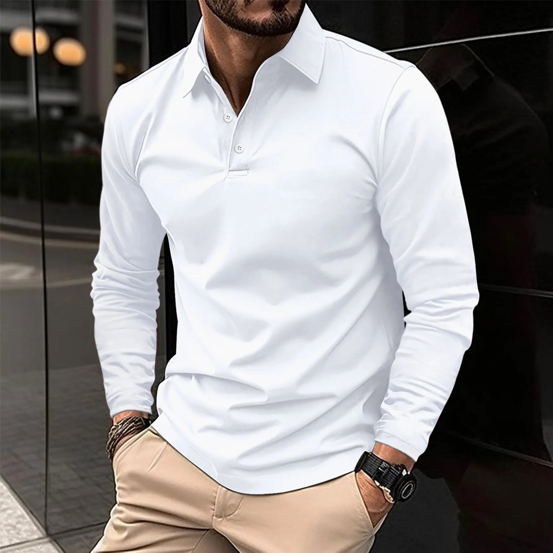 Luca Classic Long Sleeve Polo