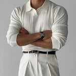 Hadley Ribbed Knit Polo