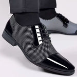 PATENT CAP TOE OXFORD FOR MEN