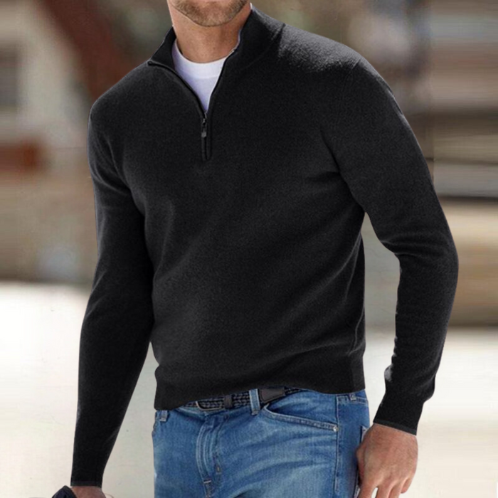 ZIP-UP PULLOVER FOR MEN