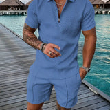 Men's Summer Set | Polo & Shorts with Contrast Details