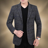 HOUNDSTOOTH WOOL BLAZER FOR MEN