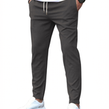 STRETCH COTTON TROUSERS FOR MEN