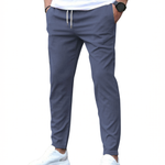 STRETCH COTTON TROUSERS FOR MEN