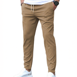 STRETCH COTTON TROUSERS FOR MEN