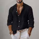 LINEN BLEND SHIRT FOR MEN
