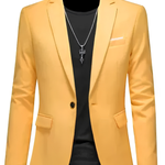 SKINNY LAPEL BLAZER FOR MEN