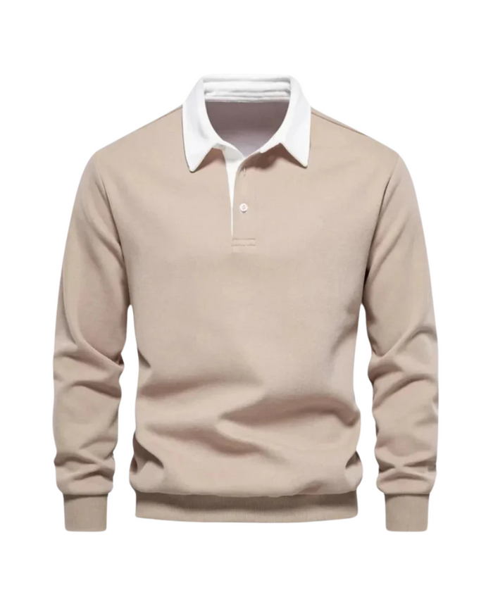 KNIT POLO SWEATER FOR MEN