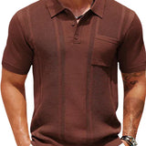 SLEEK TEXTURED POLO SHIRT FOR MEN