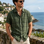 PLAID WOVEN SHIRT FOR MEN