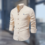 Marcky | Stand-up collar slim-fit shirt