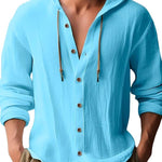 HOODED LONG SLEEVE SHIRT FOR MEN