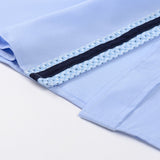 Long Sleeve Contrast Button Up Dress Shirt