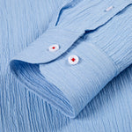 Long Sleeve Crinkle Button Up Shirt