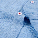 Long Sleeve Crinkle Button Up Shirt