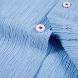 Long Sleeve Crinkle Button Up Shirt