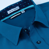 Long Sleeve Contrast Dress Shirt