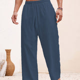 SOLID COLOUR TROUSERS FOR MEN