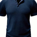 TEXTURED CREW NECK SHIRT FOR MEN