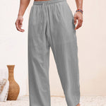 SOLID COLOUR TROUSERS FOR MEN