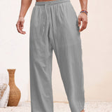 SOLID COLOUR TROUSERS FOR MEN