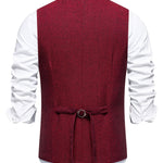 V NECK BUTTON VEST FOR MEN