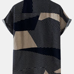 Line Geometry Print Shirt