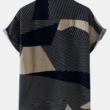 Line Geometry Print Shirt
