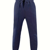 LINEN DRAWSTRING TROUSERS FOR MEN