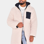 LONG WARM REVERSIBLE COAT FOR MEN
