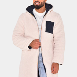 LONG WARM REVERSIBLE COAT FOR MEN
