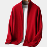ZIPPERED KNIT CARDIGAN FOR MEN