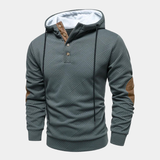 SLIM FIT HALF-BUTTON PULLOVER FOR MEN