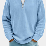CLASSIC KNIT PULLOVER HALF-ZIP FOR MEN
