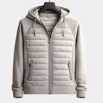 QUILTED ZIP HOODIE FOR MEN