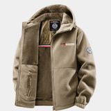 INSULATED FLEECE BOMBER JACKET FOR MEN