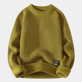 TEXTURED KNIT PULLOVER  FOR MEN