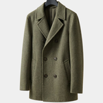 STRUCTURED WOOL COAT FOR MEN