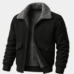 MEN'S JACKET WITH FAUX FUR