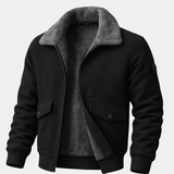 MEN'S JACKET WITH FAUX FUR