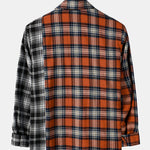 Contrast Plaid Shirt with Pocket