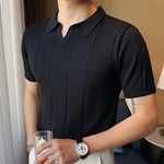 V-Neck Knit Polo