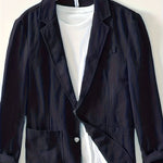 LAPEL COTTON JACKET FOR MEN